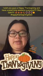 Preview for a Spotlight video that uses the happy thanksgiving Lens