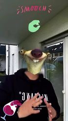 Preview for a Spotlight video that uses the Sid the Sloth Lens