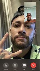 Preview for a Spotlight video that uses the facetime neymar Lens