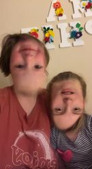 Preview for a Spotlight video that uses the REVERSE FACE SWAP Lens