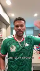 In this energetic short-form video, popular creator Jeremiah Brown shares his live 'Match Day Predictions' for upcoming soccer games. Dressed in a green Mexico national team jersey and sporting his signature style, he confidently discusses his picks, including a correct prediction for Ghana and Colombia. He then announces his picks for Mexico, Switzerland, and Canada, inviting viewers to comment their own predictions below. by @findjeremiah with Original Sound by findjeremiah