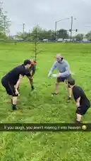 In this hilarious outdoor prank, Chris Colditz and friends set up a surprise water bomb ambush in a grassy field. What starts as playful anticipation ends with one man getting completely soaked in a chaotic splashdown. It's a perfect example of fun, friendship, and the unpredictable nature of pranks. by @chriscolditz with Original Sound by chriscolditz