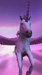 Preview for a Spotlight video that uses the Flying Unicorn Lens