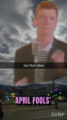 Preview for a Spotlight video that uses the Rick Roll Sky Lens