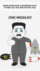 This animated meme from Maditt Studios captures the universal feeling of being left out. A cartoon figure, surrounded by nuclear missiles and bombs, expresses deep sadness and confusion over why he isn't included in the global 'bombing' party. The text overlay perfectly articulates the sentiment: 'When everyone is bombing each other, but no one invites you.' It's a humorous yet poignant take on social exclusion. by @madittstudios with Original Sound by madittstudios