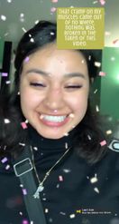 Preview for a Spotlight video that uses the Confetti New Year Lens