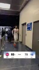 The Detroit Pistons celebrate their win over the Orlando Magic in the locker room after the game. Players are seen walking through the hallway, interacting with staff, and showing off their team spirit. by @nbapistons with Original Sound by nbapistons