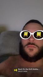 Preview for a Spotlight video that uses the spongebob glasses Lens