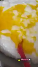 Watch as a vibrant yellow egg mixture is carefully blended with a white cream base using a red spatula. This close-up shot highlights a culinary technique that may be used in creating natural beauty products, aligning with Semsema Herbal Beauty's focus on organic ingredients. by @semsemallc25 with Original Sound by Contains: Ehsas Jdid - Nancy Ajram