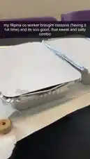 In this quick tutorial, Liiyah demonstrates the simple technique for cleanly cutting and serving a freshly baked lasagna from an aluminum foil pan. Watch as she reveals the golden-brown top layer and makes precise cuts to serve individual portions, showcasing a foolproof method for enjoying homemade comfort food. by @dimpled.diva02 with original sound