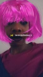 Preview for a Spotlight video that uses the Pink Haircut Lens