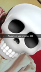 Preview for a Spotlight video that uses the Pretty Skull Lens
