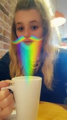 Preview for a Spotlight video that uses the Rainbow Beard Lens