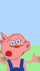 Preview for a Spotlight video that uses the Cartoon Pig Lens