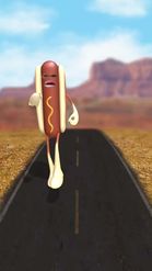 Preview for a Spotlight video that uses the Running Hot Dog Lens