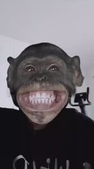 Preview for a Spotlight video that uses the monkey smile Lens