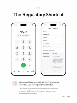 Discover the quick way to view your iPhone's legal and regulatory information using a simple phone code. This step-by-step guide shows you exactly how to open the settings menu instantly by dialing a special number. Perfect for users looking for fast access to compliance details. by @ab_god18 with original sound