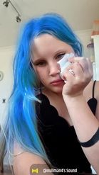 Preview for a Spotlight video that uses the Blue Hair Color Lens