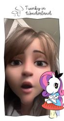 Preview for a Spotlight video that uses the Unicorn Cartoon v2 Lens