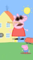 Preview for a Spotlight video that uses the Peppa Pig Face Lens