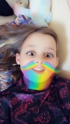 Preview for a Spotlight video that uses the Rainbow Beard Lens