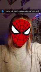 Preview for a Spotlight video that uses the spiderman mask Lens