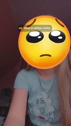 Preview for a Spotlight video that uses the Pleading Emoji Lens