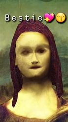 Preview for a Spotlight video that uses the Mona Lisa Yourself Lens