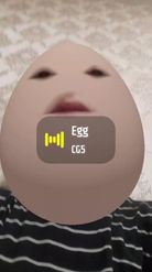 Preview for a Spotlight video that uses the Egg Face Lens