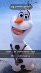 Preview for a Spotlight video that uses the Olaf the Snowman Lens