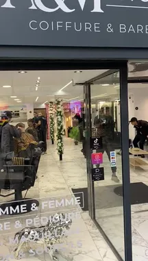 Step inside A&M Studio, a bustling coiffure and barber shop where modern styling meets professional service. This walkthrough reveals a sleek interior with marble floors, contemporary decor, and clients enjoying haircuts and treatments. See how the salon integrates digital marketing through prominent social media signs for TikTok and Instagram, alongside payment options like Planity and major credit cards. It's a glimpse into a successful, well-run beauty business. by @amh-boost with amh-boost by Original Sound