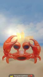 Preview for a Spotlight video that uses the Crabby Crab Lens