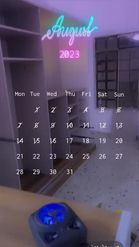 Preview for a Spotlight video that uses the Calendar Love Lens