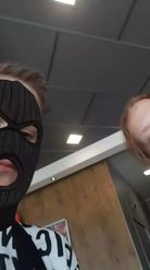 Preview for a Spotlight video that uses the Ski Mask Lens