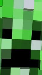 Preview for a Spotlight video that uses the head of creeper Lens