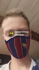 Preview for a Spotlight video that uses the Barcelona-FaceMask Lens