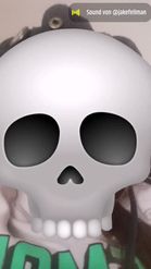 Preview for a Spotlight video that uses the Skull Emoji Lens