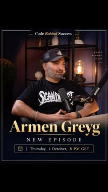 In this exclusive new episode of 'Code Behind Success,' award-winning actor Armen Greig sits down for an intimate conversation. He shares his personal journey, insights into building a successful career, and the mindset behind his achievements. Watch as he dives deep into the strategies and experiences that shaped his path. by @codebehindsucce with original sound