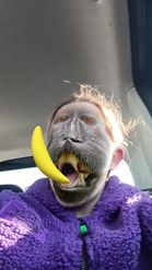 Preview for a Spotlight video that uses the EAT BANANA Lens