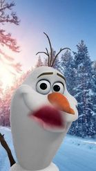 Preview for a Spotlight video that uses the Olaf Elsa Fun Talk Lens