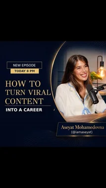 Aseyat Mohamedova shares actionable strategies on monetizing viral fame and building a sustainable career from online success. This episode reveals real-world insights for creators looking to leverage short-form trends into long-term professional growth. by @codebehindsucce with original sound