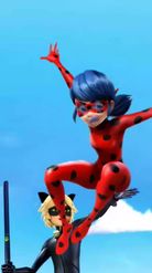 Preview for a Spotlight video that uses the Ladybug Cat Noir Lens