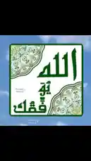 A serene and artistic display featuring the name 'Allah' in elegant Arabic calligraphy, presented within a beautifully ornate square frame. The design includes the artist's name, Hassani Ahmad, and the number 17, set against a peaceful sky background. This visually rich composition highlights traditional Islamic artistry and modern digital presentation. by @snap_h24 with original sound