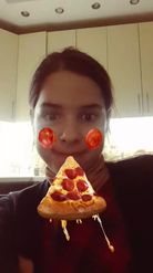 Preview for a Spotlight video that uses the Cheesy Pizza Lens