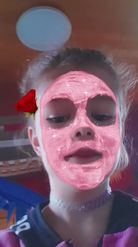 Preview for a Spotlight video that uses the Pink Cosmetic Mask Lens