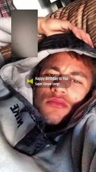 Preview for a Spotlight video that uses the Face time Neymar Lens