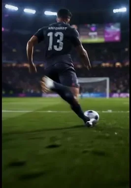 In a stunning display of digital artistry, a soccer player scores a goal that shatters reality itself. As the ball hits the net, the world dissolves into a vibrant explosion of purple and blue energy, revealing the 'PixelReach' logo amidst the cosmic chaos. This is more than a sports moment; it's a visual spectacle where athletic prowess meets fantastical power. by @pixelreach.sa with Original Sound by pixelreach.sa
