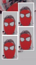 Preview for a Spotlight video that uses the Red Spidey Mask Lens