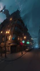 Preview for a Spotlight video that uses the Steampunk City 360 Lens