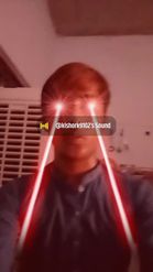 Preview for a Spotlight video that uses the laser eyes me Lens
